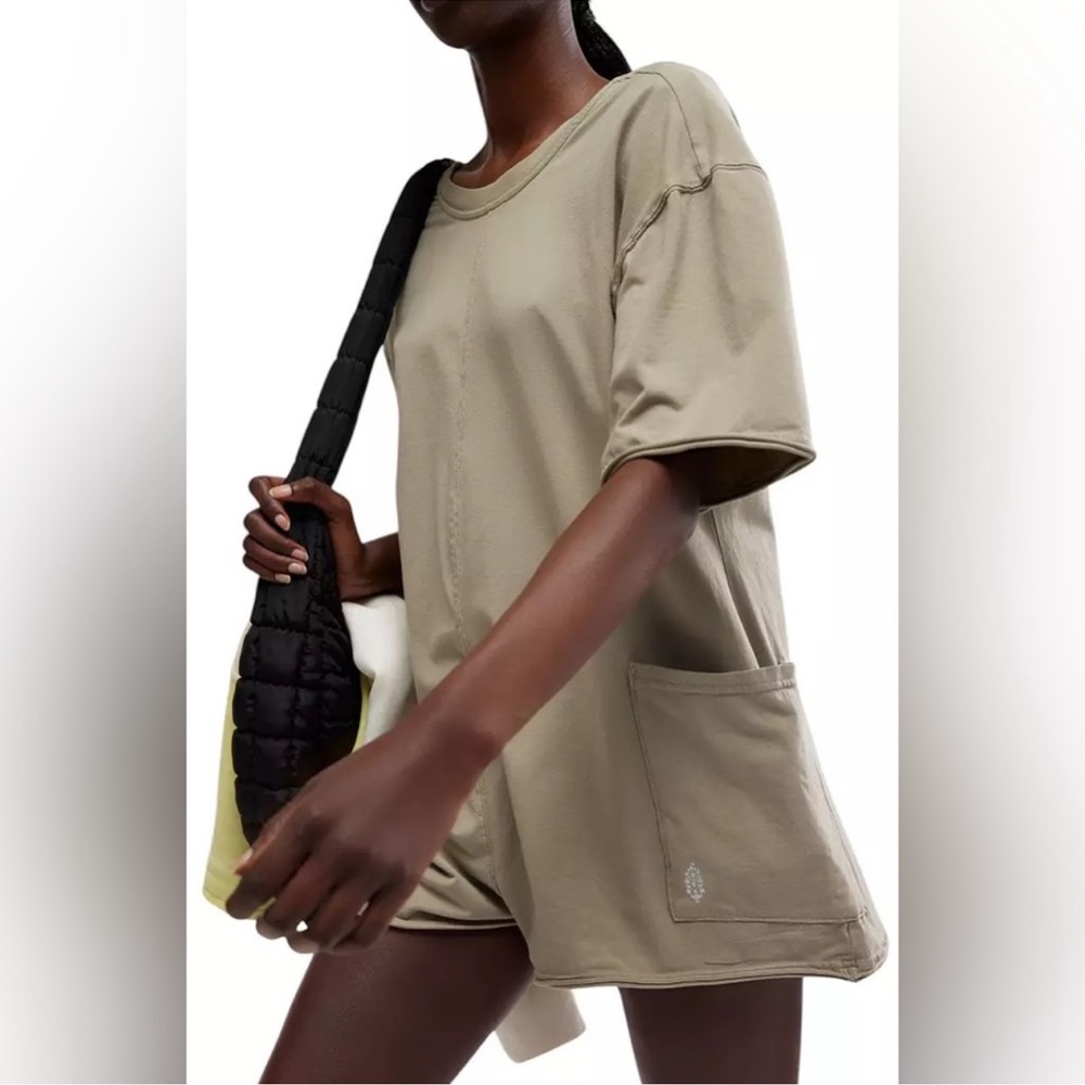 Free people hot shot tee romper size Xs